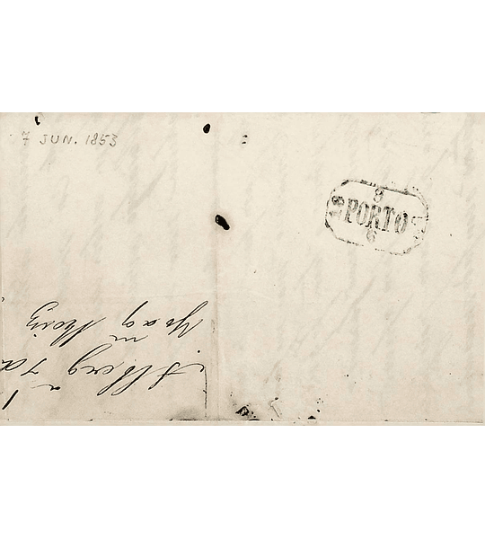 1853 Portugal Carta Pré-Filatélica Albergaria -a-Velha ALB 2 «ALBERGªVª» Preto