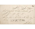 1836 Portugal Carta Pré-Filatélica ALC 2 «ALCOENTRE» Sépia