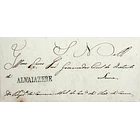 1848 Portugal Carta Pré-Filatélica AVZ 2 «ALVAIAZARE» Preto 1