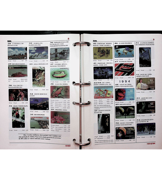 Catálogo de Cartões Telefónicos do Brasil 1997