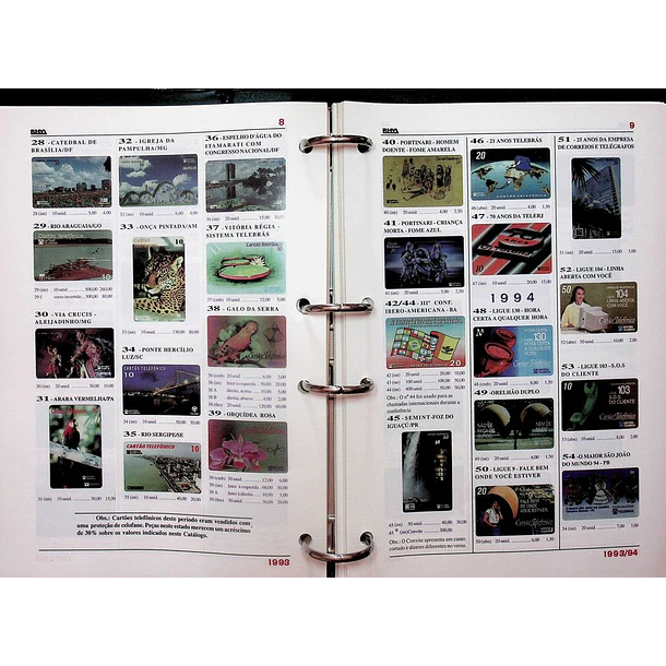 Catálogo de Cartões Telefónicos do Brasil 1997 3