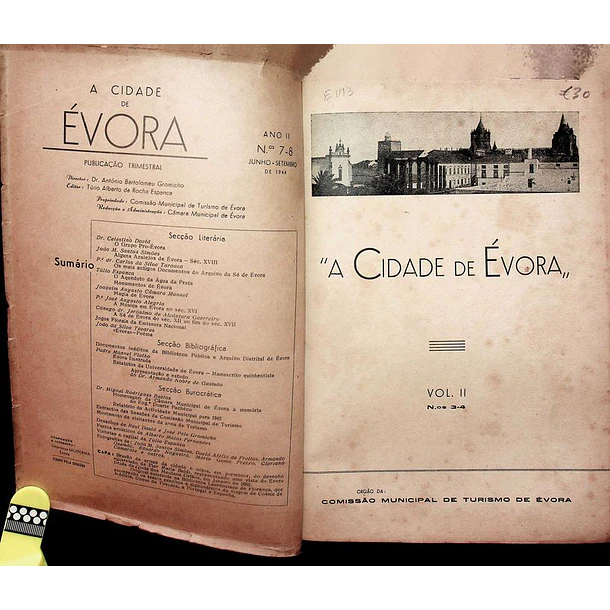 A cidade de Évora 1944