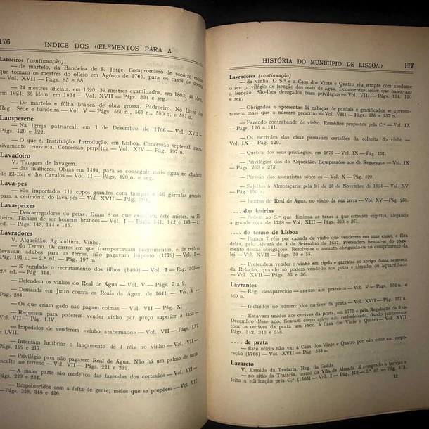 Índice dos Elementos para a História de Lisboa