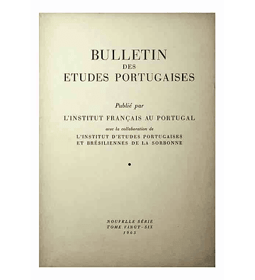 Bulletin des Etudes Portugaises