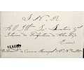 1834 Portugal Carta Pré-Filatélica AVT 1 «ALVITO» Sépia