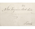 1851 Portugal Carta Pré-Filatélica AMT 4 «AMARANTE» Azul