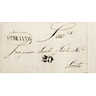 1838 Portugal Carta Pré-Filatélica AMT 4 «AMARANTE» Sépia