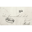 1843 Portugal Carta Pré-Filatélica AMT 4 «AMARANTE» Azul