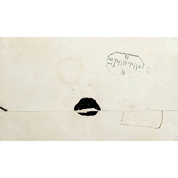 1843 Portugal Carta Pré-Filatélica AMT 4 «AMARANTE» Azul