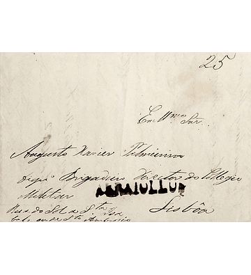 1838 Portugal Carta Pré-Filatélica ARL 2 «ARRAIOLOS» Sépia