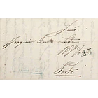 1844 Portugal Carta Pré-Filatélica AVV 2 «ARCOS DE VALDEVEZ» Azul 1