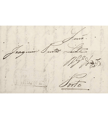 1844 Portugal Carta Pré-Filatélica AVV 2 «ARCOS DE VALDEVEZ» Azul