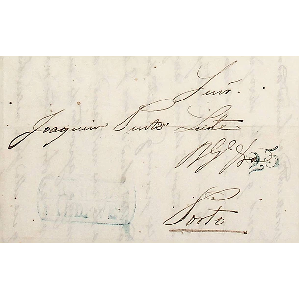1844 Portugal Carta Pré-Filatélica AVV 2 «ARCOS DE VALDEVEZ» Azul
