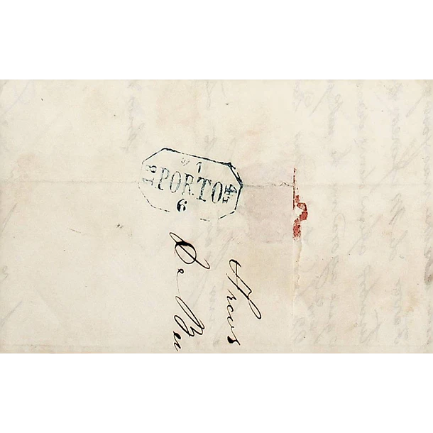1844 Portugal Carta Pré-Filatélica AVV 2 «ARCOS DE VALDEVEZ» Azul