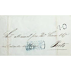 1849 Portugal Carta Pré-Filatélica AVV 2 «ARCOS DE VALDEVEZ» Azul 1