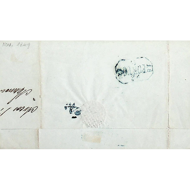 1849 Portugal Carta Pré-Filatélica AVV 2 «ARCOS DE VALDEVEZ» Azul
