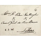 1824 Portugal Carta Pré-filatélica AVR 4 «AVEIRO» Sépia 1