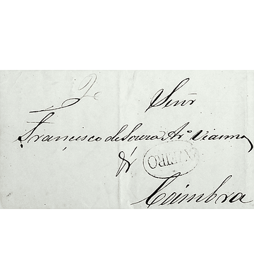 1852 Portugal Carta Pré-Filatélica AVR 5 «AVEIRO» Preto