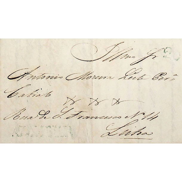 1851 Portugal Capa de Carta Pré-Filatélica AZB 1 «AZAMBUJA» Verde
