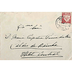 1932 Portugal Carta enviada de Sintra para as Caldas da Rainha. Marca «ESTÂNCIA TERMAL» de chegada, no verso 1