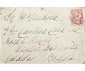 1923 Portugal Carta enviada para Caldelas. Marca de ambulância postal «AMB. MINHO II» 1923 Portugal Carta Enviada Para Caldelas. Marca De Ambulância Postal «AMB. MINHO II» - Postal Logo & Postmarks 19