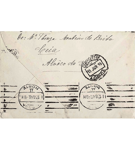 1946. Portugal. Carta enviada de Alvôco da Serra (Seia) para Lisboa