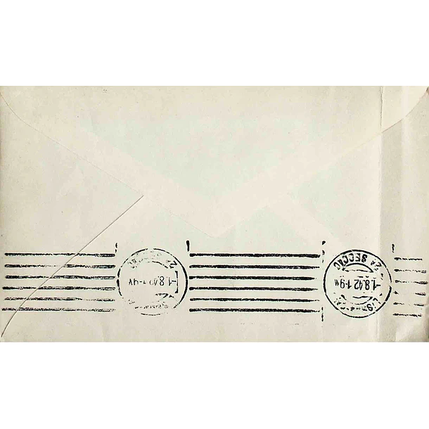 1942. Portugal. Carta enviada de Braga para Lisboa