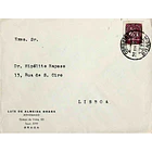 1948. Portugal. Carta enviada de Braga para Lisboa 1