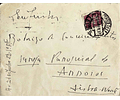 1944. Portugal. Carta enviada do Estoril para Lisboa