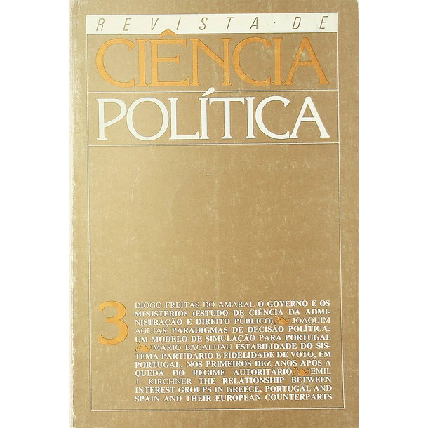 Revista de Ciência Política n.ºs 1 a 8 3
