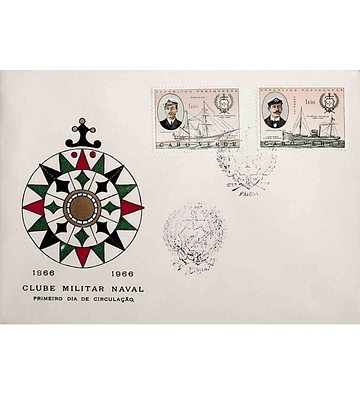 1967 Cabo Verde FDC Centenário do Clube Militar Naval