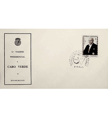 1968 Cabo Verde FDC Viagem Presidencial