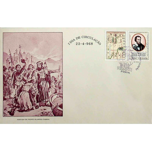 1968 FDC 5º Centenário do Nascimento de Pedro Álvares Cabral
