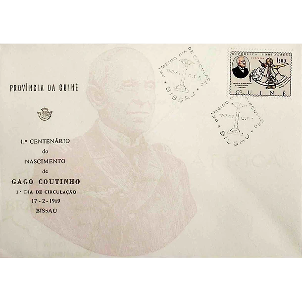 1969 FDC Centenário do Nascimento de Gago Coutinho