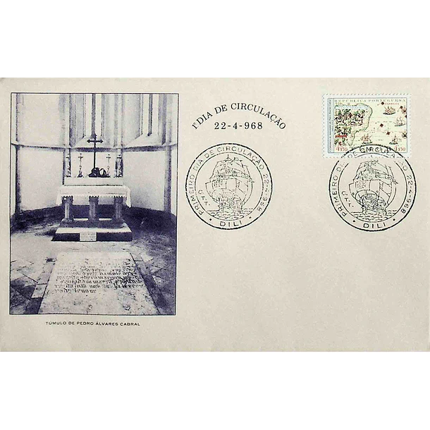 1968 FDC 5º Centenário do Nascimento de Pedro Álvares Cabral