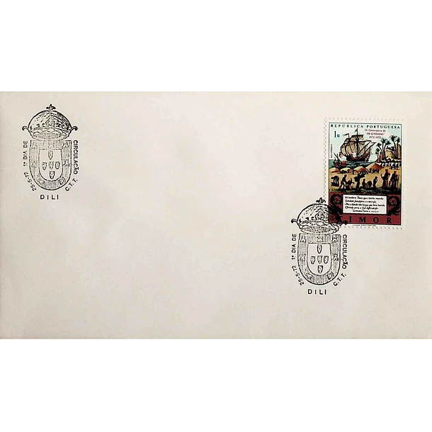 1972 FDC 4º Centenário da Publicação de «Os Lusíadas»
