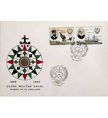 1967 São Tomé e Príncipe FDC Centenário do Clube Militar Naval