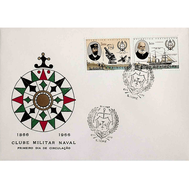 1967 FDC Centenário do Clube Militar Naval