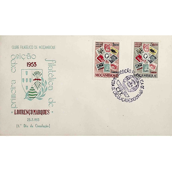 1953 Moçambique FDC Exposição Filatélica de Lourenço Marques