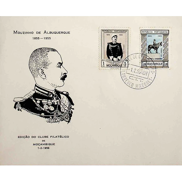 1956 FDC Centenário de Mousinho de Albuquerque