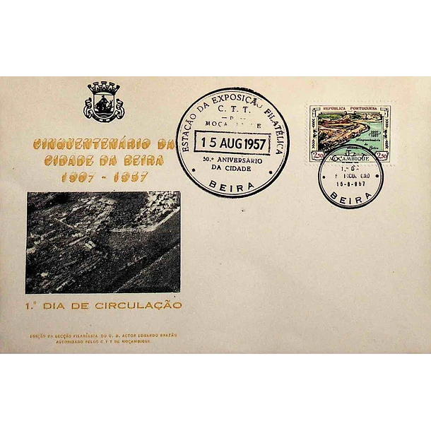 1957 FDC Cinquentenário da Cidade da Beira