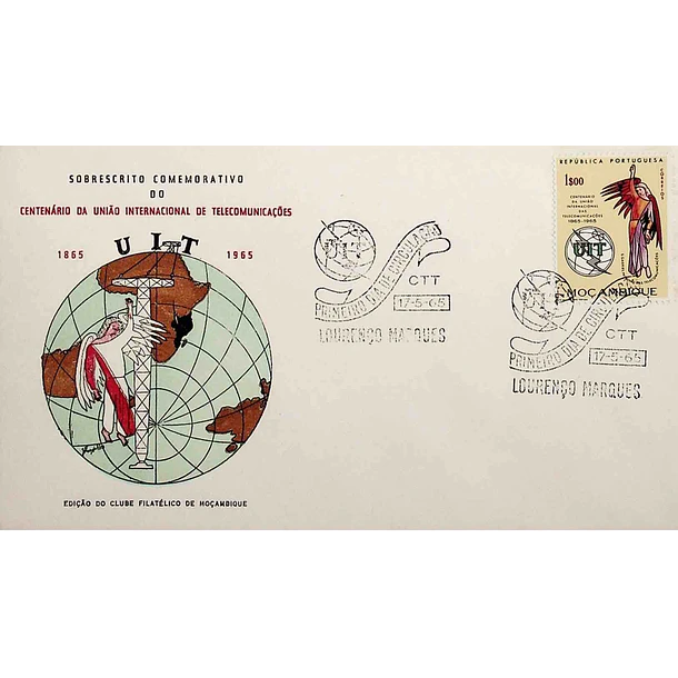 1965 FDC Centenário da União Internacional das Telecomunicações