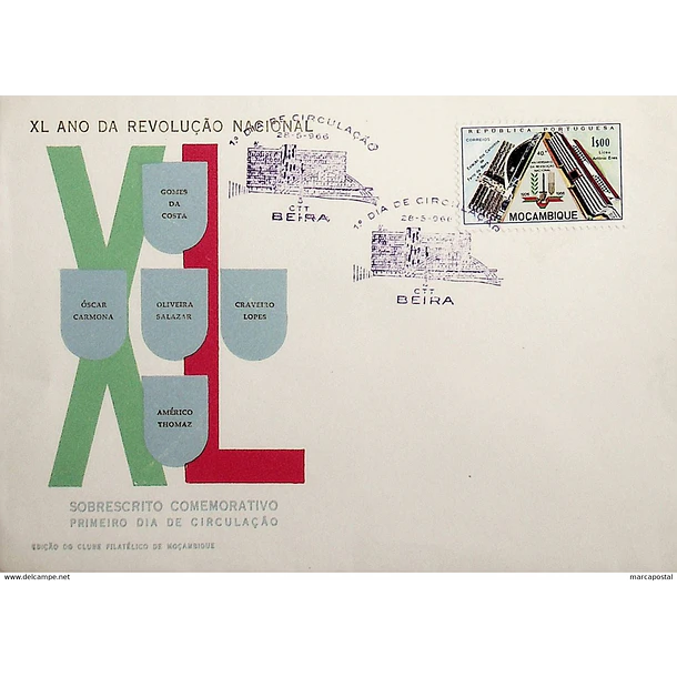 1966 FDC 40º Aniversário da Revolução Nacional