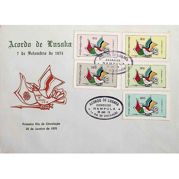 1975 FDC Acordo de Lusaka (Independência)