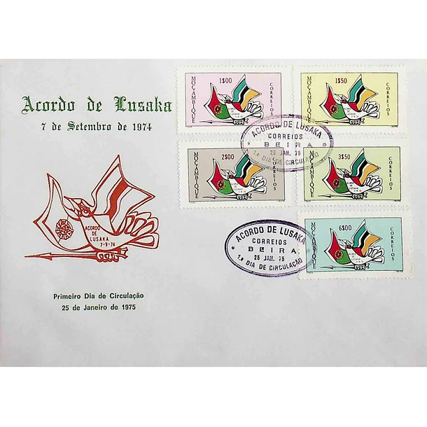 1975 FDC Acordo de Lusaka (Independência) 3