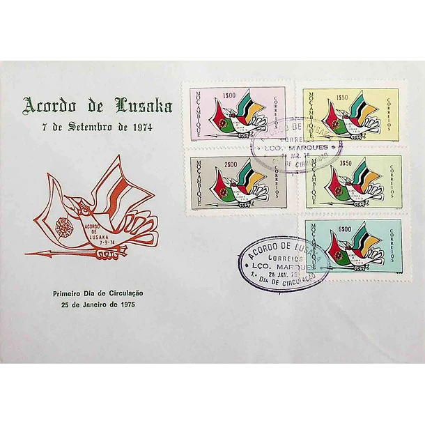 1975 FDC Acordo de Lusaka (Independência) 4