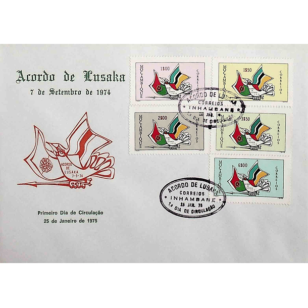1975 FDC Acordo de Lusaka (Independência) 5