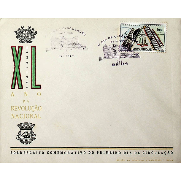 1966 FDC 40º Aniversário da Revolução Nacional