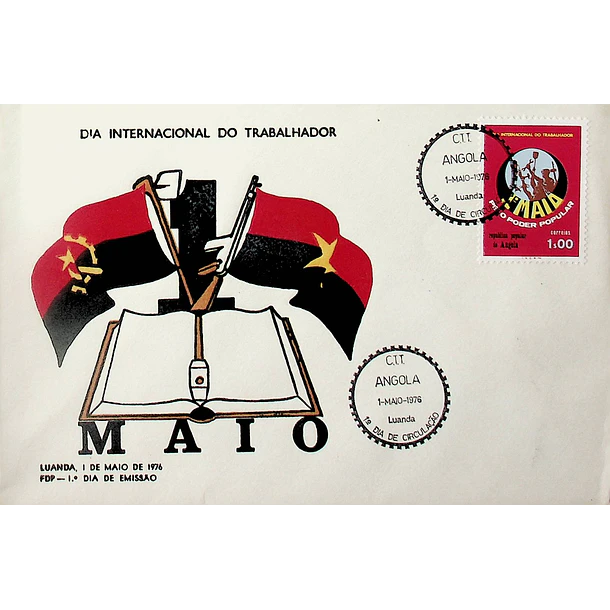 1976 FDC 1º de Maio - Dia Nacional do Trabalhador