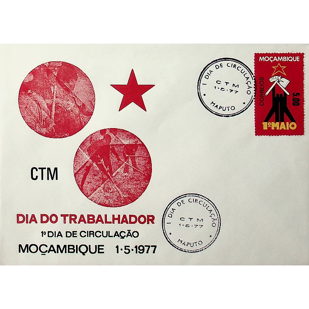 1977 FDC Dia do Trabalhador